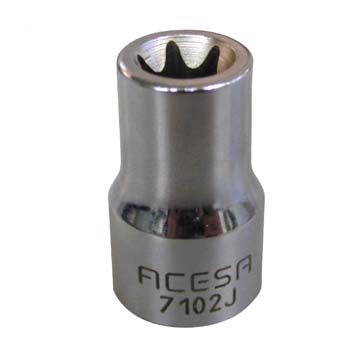 CLÉ À DOUILLE TORX AVEC CARRÉ DE 1/4