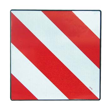 PLAQUE DE SIGNALISATION POUR CHARGES SAILLANTES.