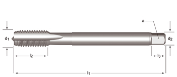 E278 - UNF Tarauds machine Goujures droites
