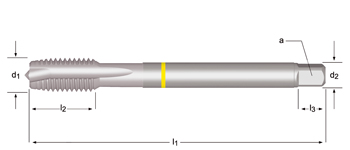 E299 - MF Tarauds machine Coupe gun, Shark bague jaune