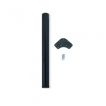 Pieds pour table, D. 60 mm, réglable 870 - 890 mm, Acier, Noir