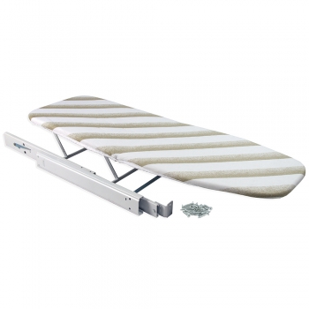 Planche à repasser pliable, 945 mm, Acier, Blanc