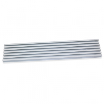 Grille four, module 600 mm, Aluminium, Anodisé mat