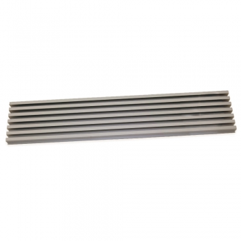 Grille four, module 600 mm, Aluminium, Anodisé inox