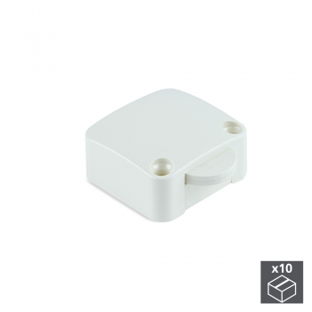 Interrupteur pour porte armoire, Plastique, Blanc, 10 ut.