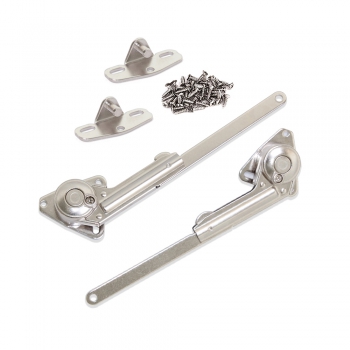Jeu de compases pour portes à abattant, force 20 - 70 kg x cm, Acier et zamak, Nickelé