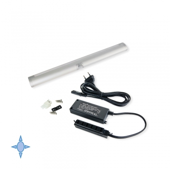 Applique LED, 395 mm, détecteur de mouvement, Lumière blanc froid, Aluminium et plastique