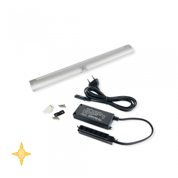 Applique LED, 395 mm, détecteur de mouvement, Lumière blanc chaud, Aluminium et plastique