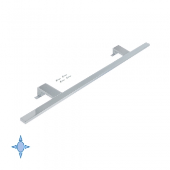 Applique LED pour miroir de salle de bain, 800 mm, IP44, Lumière blanc froid, Aluminium et plastique, Chromé