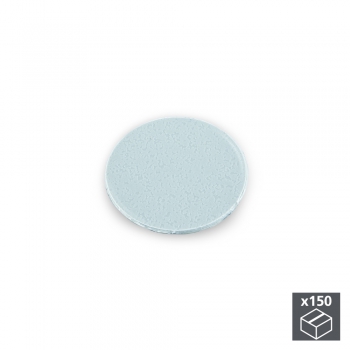 Pastille cache-vis, adhésive, D. 20 mm, Gris, 150 ut.