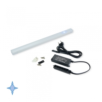 Applique LED, 350 mm, détecteur tactile, Lumière blanc froid, Aluminium et plastique