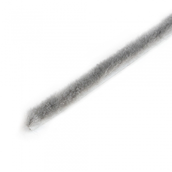 Joint de brosse anti poussière autocollant, hauteur 9 mm, rouleau de 10m, Gris