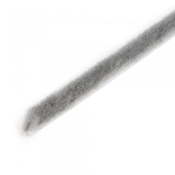 Joint de brosse anti poussière autocollant, hauteur 17 mm , rouleau de 10m, Gris