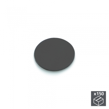 Pastilles vis, adhésives, D. 20 mm, Gris anthracite, 150 un.