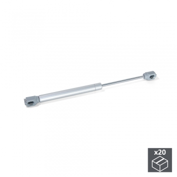 Piston pour portes relevables, force 5 kg, parcours 80 mm, Gris métallisé, 20 ut.