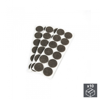 Patins en feutre adhésifs pour meubles, circulaires, D. 34 mm, 360 ut.