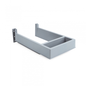 Sous-évier pour tiroir de salle de bain, rectangulaire, Plastique, Gris
