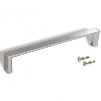 Poignée pour meuble, entraxe 160 mm, Zamak, Nickel satiné