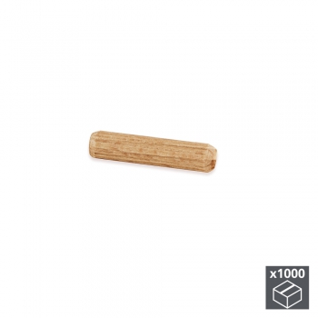 Tourillons, D. 6 mm, 30 mm, Bois, 1.000 ut.