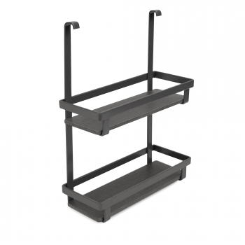 Étagère pour pots à épices, à accrocher, acier, gris anthracite.