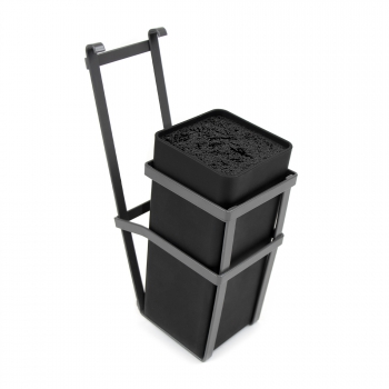 Porte-couteau de cuisine, à accrocher, acier, gris anthracite.