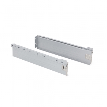 Kit de tiroir pour cuisine Ultrabox, hauteur 86 mm, prof. 350 mm, Acier, Gris métallisé
