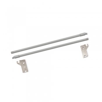 Paire de tringles de rehausse pour tiroir Ultrabox, D. 10 mm, prof. 400 mm, Acier, Gris métallisé
