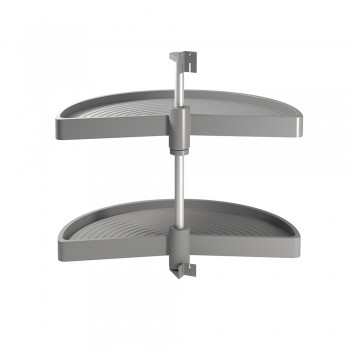 Jeu de plateaux tournants module de cuisine, 180º, module 800 mm, Plastique, Gris