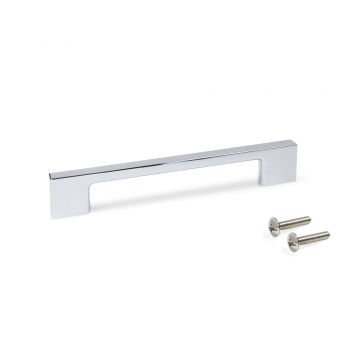 Poignée pour meuble, entraxe 128 mm, Zamak, Chromé