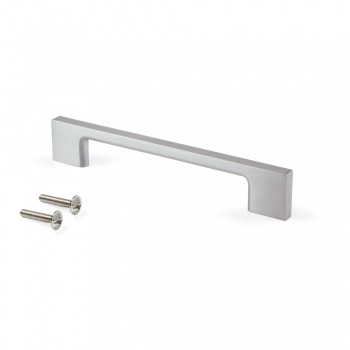 Poignée pour meuble, entraxe 160 mm, Zamak, Nickel satiné