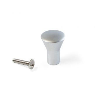 Poignée pour meuble, D. 16 mm, Zamak, Nickel satiné