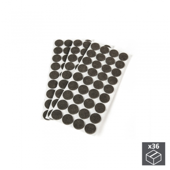 Patins en feutre adhésifs pour meubles, circulaires, D. 34 mm, 36 ut.