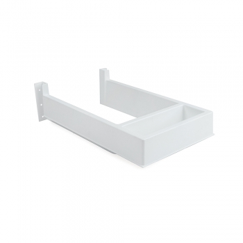 Sous-évier pour tiroir de salle de bain, rectangulaire, Plastique, Blanc