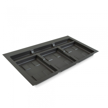 Base pour poubelles pour tiroir de cuisine, module 800mm, Gris antracite