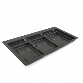 Base pour poubelles pour tiroir de cuisine, module 900mm, Gris antracite