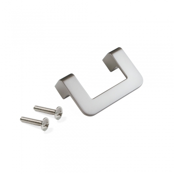 Poignée pour meuble, entraxe 64 mm, Zamak, Nickel satiné