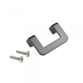 Poignée pour meuble, entraxe 64 mm, Zamak, Couleur titane