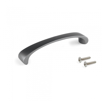 Poignée pour meuble, entraxe 96 mm, Zamak, Couleur titane