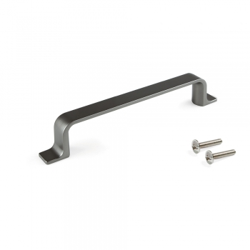 Poignée pour meuble, entraxe 96 mm, Zamak, Couleur titane