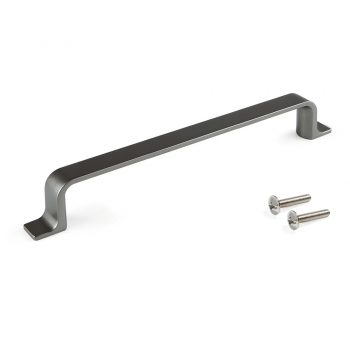 Poignée pour meuble, entraxe 160 mm, Zamak, Couleur titane