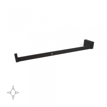 Barre de penderie pour armoire avec lumière LED, réglable 558-708 mm, batterie amovible, détecteur de mouvement, Lumière Blanc naturel, Aluminium, Couleur moka