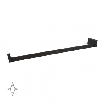 Barre de penderie pour armoire avec lumière LED, réglable 858-1.008 mm, batterie amovible, détecteur de mouvement, Lumière Blanc naturel, Aluminium, Couleur moka