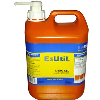 GEL CONCENTRÉ AVEC DOSEUR POUR LE NETTOYAGE ET CONSERVATION DES MAINS (CITRO GEL)