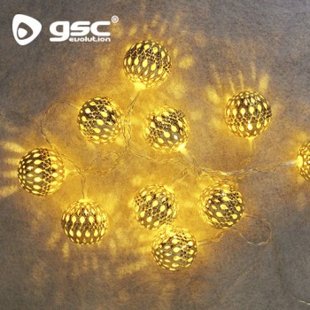 Boules dorées LED Ref. 5204456