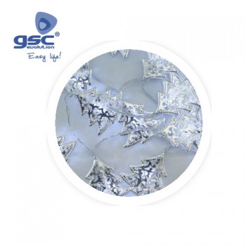 Guirlande LED forme d'arbres argentées 5204473