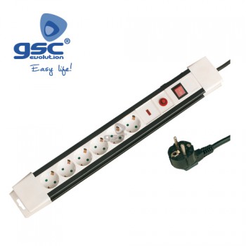 Rallonge / Bloc multiprises 6 prises Ref. 0800797