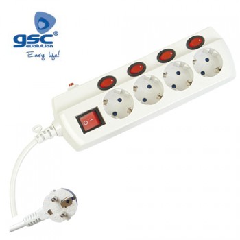 Rallonge / Bloc multiprises 4 prises Ref. 0800854