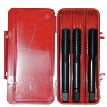 TARAUDS MANUELS, FILETAGE MÉTRIQUE DIN 352, TROIS PIÈCES Réf. E102