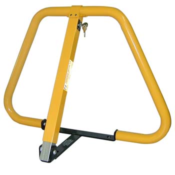 BARRIÈRE PLIANTE AVEC SERRURE POUR LES PARKING.