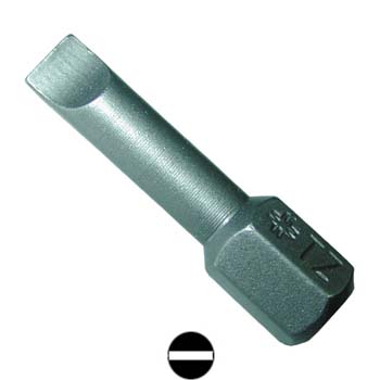 POINTE PLATE AVEC HEXAGONALE DE 1/4"